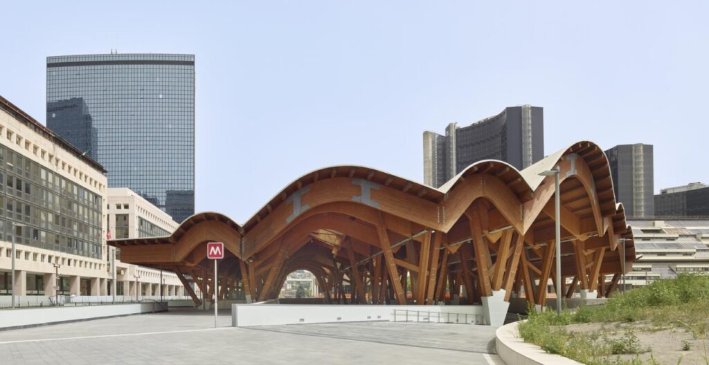 Italia: Centro Direzionale, Estación Central de Metro de Nápoles - Benedetta Tagliabue / EMBT Architects