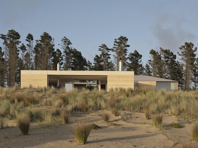 Nueva Zelanda: Casa con doble patio - Roberts Gray Architects