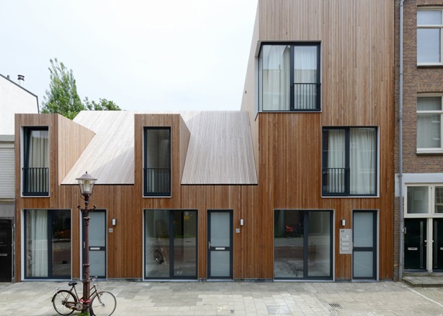Holanda: Casas en la calle Wenslauer, Amsterdam - M3H architecten