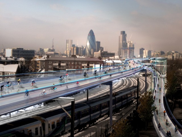 Londres: 'SkyCycle' - Foster + Partners