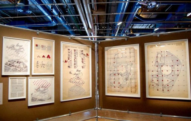 Imágenes de la exhibición Bernard Tschumi en el Centre Pompidou, París