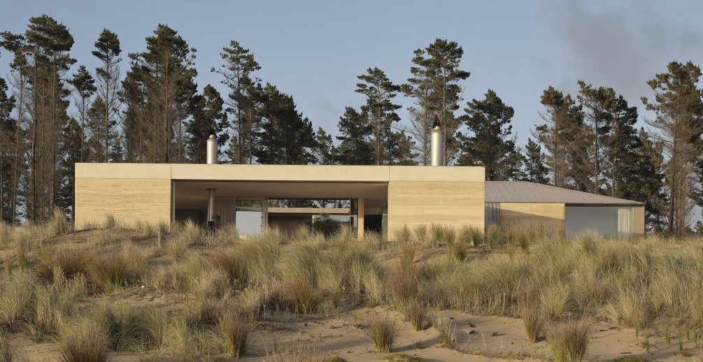 Nueva Zelanda: Casa con doble patio - Roberts Gray Architects